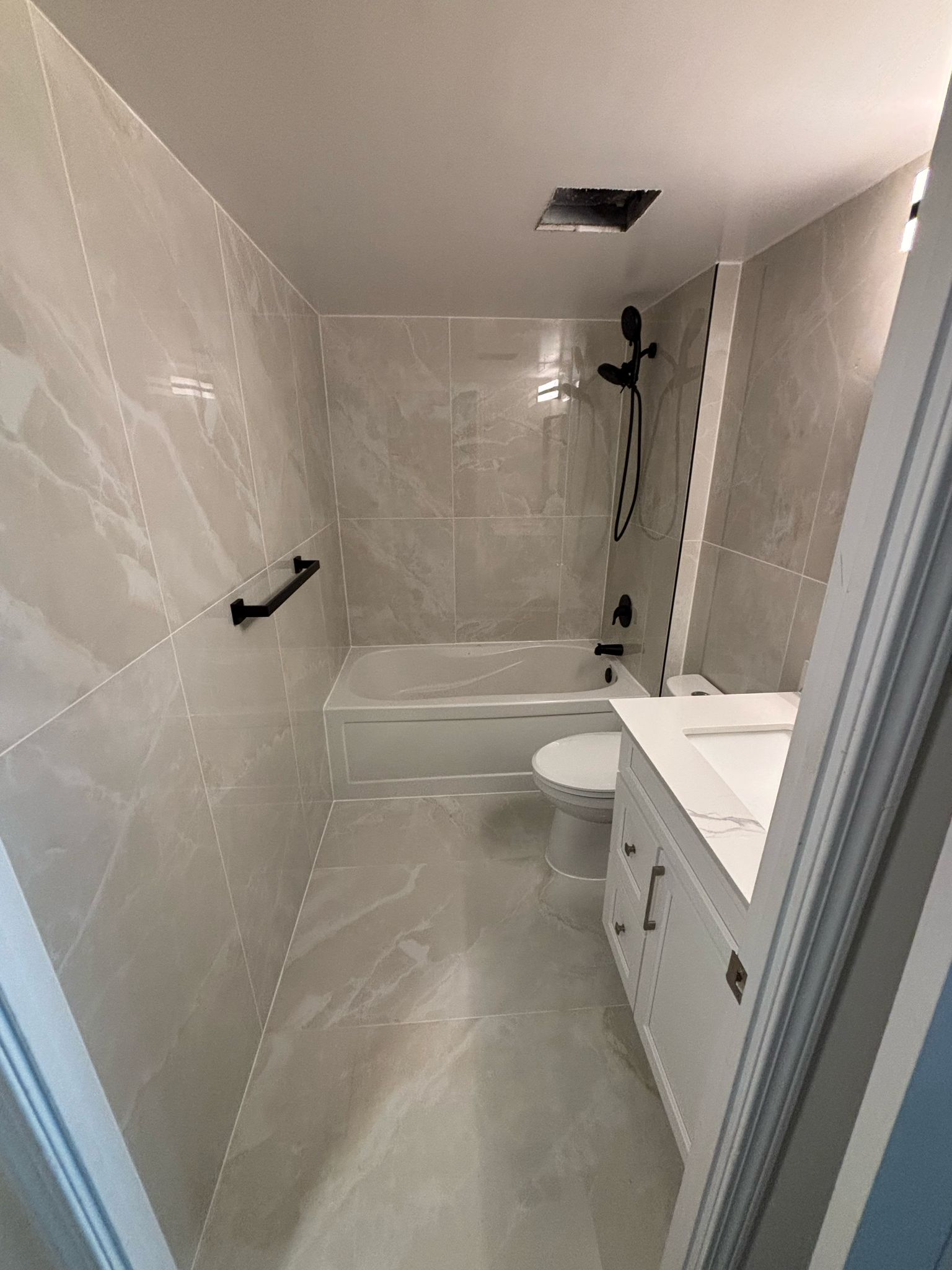 Bathroom renovation after